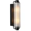Image de Applique murale Nimal Double en noir E14 2 ampoules IP44