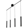 Image de Suspension Vico 4 rails, noire, GU10, 4 ampoules