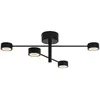 Image de Plafonnier LED Clyde Flex 4 rails, noir, 4 x 3,5 W