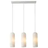 Image de Suspension Miella à 3 rails, en blanc, E27, 3 ampoules