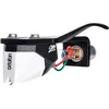 Image de Ortofon 2M Mono Premounted - Micro mono 2M monté sur le casque SH-4 Black Headshell | Montage facile sur bras de lecture en forme de S | Blanc/noir