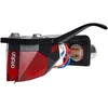 Image de Ortofon 2M Red Premounted - 2M Red Pickup monté sur SH-4 Black Headshell | Montage facile sur bras de son en forme de S | Rouge/noir