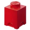 Image de LEGO pierre de rangement 1 goujon, boîte de rangement empilable, 1,2 l, rouge