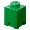 Image de LEGO Pierre de rangement, 1 picot, boîte de rangement empilable, 1,2 l, vert