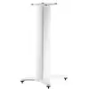 Image de Dynaudio Stand 10 Lot de 2 supports d'enceintes avec guide-câbles intégré et pointes réglables en hauteur Blanc