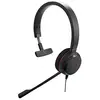 Image de Jabra Evolve 20 UC Mono Casque audio, Casque Unified Communications pour VoIP Softphone avec annulation passive du bruit, Câble USB avec contrôleur, Noir
