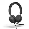Image de Jabra Evolve2 40 PC Stereo Headphones Microsoft Teams Certified Noise Reducing Headphones with 3-Microphone Call Technology, USB-C Cable, Black