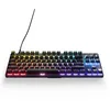 Image de SteelSeries Apex 9 TKL - Clavier de jeu mécanique - Switchs optiques - Actionnement en 2 points - Format compact sans clé - Switchs amovibles - Disposition en français (AZERTY) Compact