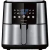 Image de Gastronoma 18290002 Friteuse à air chaud XXL en acier inoxydable avec écran LED numérique, 8 programmes, 1800 W, friteuse à air chaud, sans huile, friteuse à air, en acier inoxydable, noire