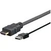 Image de Vivolink - Prohdmiusb3 3 m hdmi usb vers noir adaptateur de câble vidéo - Adaptateur de câble vidéo (hdmi, USB A, masculin masculin, noir)