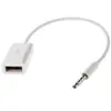 Image de Microconnect - Audusbfw 3,5 mm USB vers couleur blanche Adaptateur de câble - Adaptateur pour câble (3,5 mm, USB A, mâle/femelle, couleur blanche