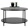 Image de House Nordic Table Basse Noire avec Cadre Noir Ø 80 x 45 cm