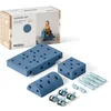 Image de Le set MODU Curiosity | Deep Blue & Sky Blue | Jouet de construction grandeur nature | 10+ créations pour le jeu actif et la motricité | Porteur et jouet d'équilibre | Éveil créatif, 0-6 ans