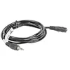 Image de lanberg env.-mjfj 10cc-BK Câble Audio Jack stéréo mâle vers Jack 3,5 mm Femelle 0015, Noir 1,5 m