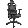 Image de Genesis Nitro 950 Chaise de gaming ergonomique avec fonction basculante, hauteur réglable avec soutien lombaire et nuque Noir