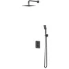 Image de Omnires SYSPM11GR, Système de douche thermostatique encastré Parma, Graphite