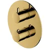 Image de Omnires Y1236ROGL, Robinet thermostatique de douche et de bain à encastrer (élément extérieur) Y, Gold
