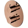 Image de Omnires Y1236ROCP, Robinet thermostatique de douche et de bain à encastrer (élément extérieur) Y, Copper