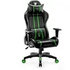Image de Diablo X-One 2.0 Chaise De Gaming Gamer Fauteuil Siege De Bureau Accoudoirs Réglables Design Ergonomique Cou/Coussin Lombaire Vert Normal (L)