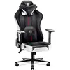 Image de Diablo X-Player 2.0 Chaise Gaming Fauteuil de Gamer de Bureau Accoudoirs 3D Design Ergonomique Tissu Skaï Oreiller Coussin Lombaire Blanc-Noir King (XL)