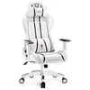 Image de Diablo X-One 2.0 Chaise De Gaming Gamer Fauteuil Siege De Bureau Accoudoirs Réglables Design Ergonomique Cou/Coussin Lombaire Blanc Normal (L)