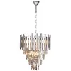 Image de Milagro ML5997 Lustre en cristal chromé au design élégant moderne IP20 6 x E14 Lustre royal pour couloir, salon, chambre à coucher, salle à manger, hô