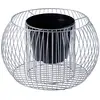 Image de KADAX Panier à plantes gabion - Pot de fleurs pour l'extérieur - Jardinière ronde en acier galvanisé - Jardinière décorative - Panier en pierre - Jardinière surélevée - Résistant aux intempéries