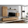 Image de ASM Ensemble Mural - Switch XX - 1 Vitrine LED - 1 Banc TV - 1 étagère Murale - Bois