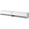 Image de Selsey MIRRGO - Meuble TV 200 cm Blanc avec Insert Bleu Marine