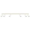 Image de Sollux Lighting RING Plafonnier moderne - Luminaire polyvalent - GU10, 10W LED, ~230V, 50Hz, IP20 - Ampoule non incluse - 6x Source de lumière - 6x117x17cm, Beige