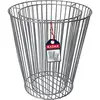 Image de KADAX Gabion en acier galvanisé - Pot de gabion stable - Panier en pierre résistant aux intempéries - Panier rond en fil métallique - Diamètre : 41 cm