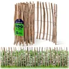 Image de KADAX Clôture de jardin en lattes de noisetier, disponible en différentes tailles, résistant aux intempéries,produit naturel, pour jardin ((4-6 cm), 100 x 500 cm)