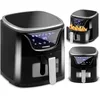 Image de Berdsen Friteuse sans graisse airfryer 5l friteuse 1500W noir argent