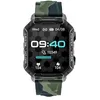 Image de Montre Smart Watch Ultra Vert Camouflage Militaire Silicone Mode Sport Durable Résistant IP67