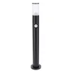 Image de EDO, Lampe de jardin TULIS OV 100 luminaire à pied en forme de lanterne avec détecteur de mouvement, fiche GU10, base extérieure IP54 noir luminaire Laterna EDO777472
