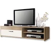 Image de FORTE Paco Meuble TV bas avec 1 tiroir Chêne Sonome Blanc 32 x 120 x 42 cm