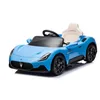 Image de sun baby Voiture à chevaucher Maserati GT Cabrio à partir de 3 ans, Voiture électrique avec fonctions d'éclairage, télécommande, lecteur MP3, USB, Bluetooth (Bleu)
