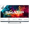 Image de Sharp QLED 144 Hz 65FQ5EG, Google TV 65" sans cadre (4K Ultra HD, 4x HDMI 2.1, 2 x USB, Bluetooth), Dolby Vision IQ, Google Assistant, Haut-parleurs Premium Harman/Kardon 2 x 15 W, aluminium gris