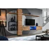 Image de ASM Ensemble Meuble TV Mural Switch Met V - L 270 X P 40 X H 180 Cm - Marron