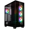 Image de Kolink Unity Arena Boîtier PC - Panneau latéral en verre sans bordure - Sans GPU 420 mm - Demi-boîtier PSU - Ventilateurs Kolink Umbra X préinstallés - Acier SPCC - Tour moyenne - Noir