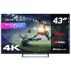 Image de Smart Tech TV LED 4K UHD 43 Pouces (109cm) 43UV01V Smart TV VIDAA - Molotov, Netflix, Prime Video, Disney+, Youtube, Plex - 3xHDMI - 2xUSB - Mode Hotel