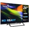 Image de Smart Tech TV LED HD 24" (60 cm) 220v + Chargeur de véhicule 12v fourni 24HN01VC, HDMI, USB, Résolution: 1366 * 768, modèle 2025