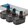 Image de Lot de 3 batteries pour DEWALT DC613KA cloueur sans fil 3000mAh 14.4V - Visiodirect -