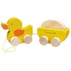 Image de Jouet à trainer Canard et son Oeuf EverEarth - Jouets bois EE30937