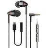 Image de 1MORE Quad Driver Écouteurs intra-auriculaires Casque haute fidélité haute résolution avec basses chaudes, haute résolution, micro et télécommande en ligne E1010 Argent