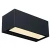 Image de LUTEC Gemini Applique murale d'extérieur LED moderne en aluminium noir mat avec effet Up & Down 3000 K 20 W