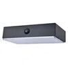 Image de Fadi Applique murale solaire d'extérieur Smart Home avec détecteur de mouvement à intensité variable en aluminium Noir Contrôle par application Compatible avec Alexa/Google Couleur de lumière réglable