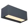 Image de Gemini Applique murale d'extérieur LED moderne en aluminium anthracite 1230 lm Lumière blanche chaude 3000 K Applique murale rectangulaire avec effet haut et bas