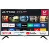 Image de Téléviseur Smart TV 42 pouces Antteq AV42, avec Netflix, Prime Video, Rakuten TV, DAZN, Disney+, YouTube, UVM, WiFi, triple tuner DVB-T2 / S2 / C, Dolby Audio