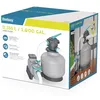 Image de Bestway Pompe de Filtration à Sable pour Piscine Hors Sol 11 355 L - 62 cm x 48,5 cm x 67 cm - Gris/Vert